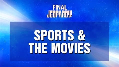 moviesjoy jeopardy!|Sports & The Movies .